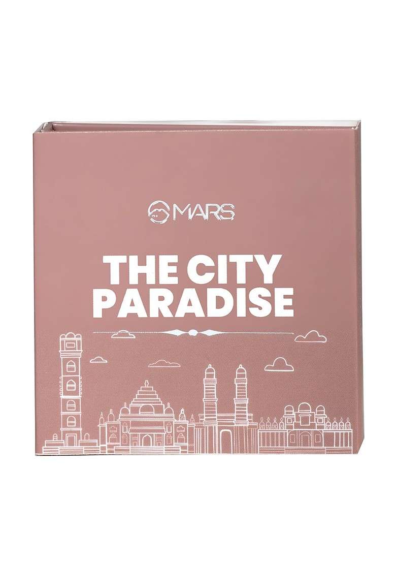 Mars 9 Eyeshadow Palette With 1 Highlighter Blusher Bronzer Compact Powder 16G - Indya