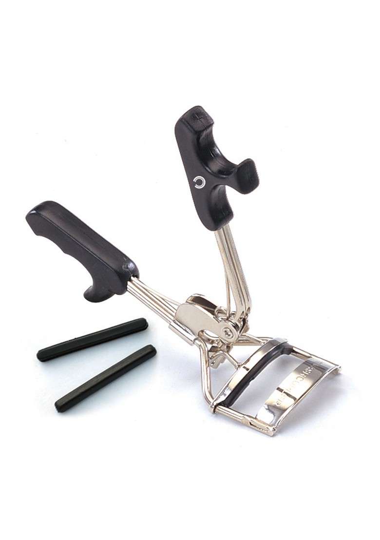 Basicare Women Silver Euro Eyelash Curler With Black Plastic Handles - Indya