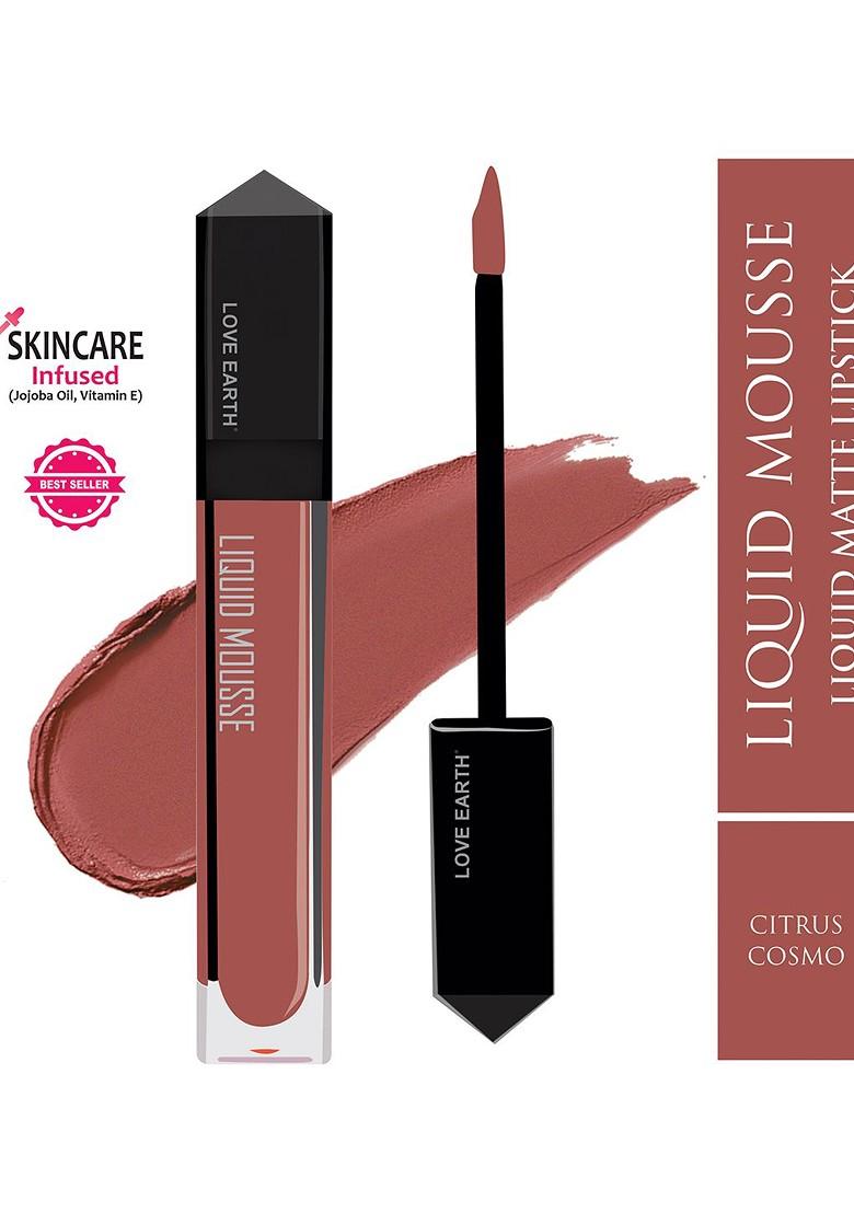Love Earth Lightweight Matte Liquid Mousse Lipstick 6Ml Citrus Cosmo