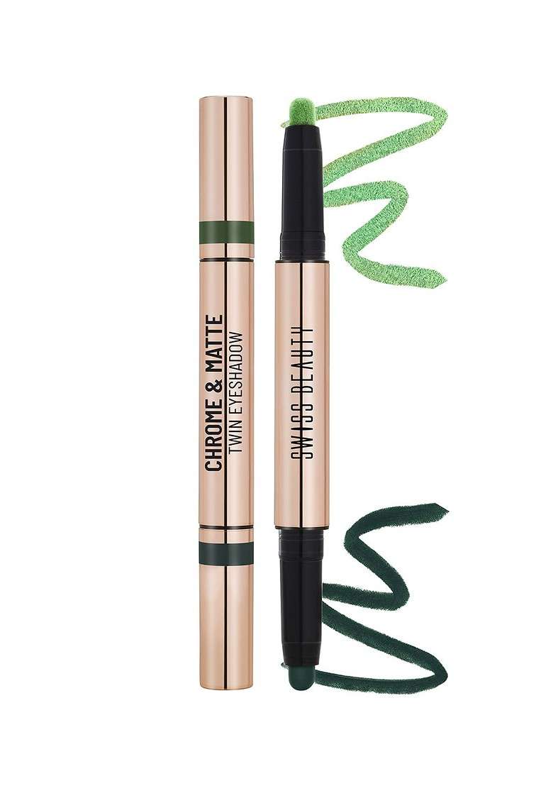 Swiss Beauty Chrome Matte Long Lasting Twin Eyeshadow Stick Garden Blooms 05 - Indya