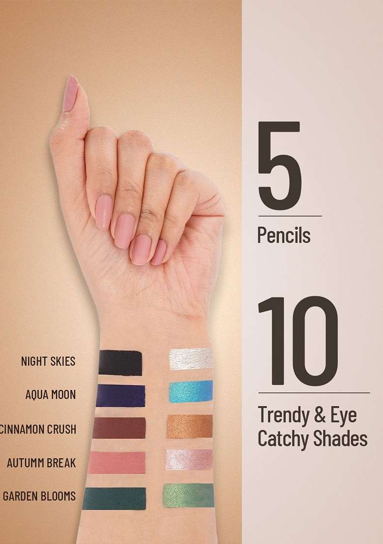 Swiss Beauty Chrome Matte Long Lasting Twin Eyeshadow Stick Garden Blooms 05 - Indya