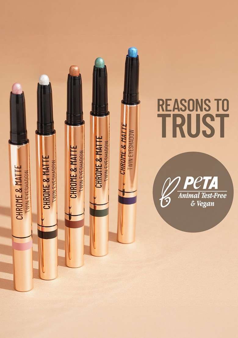 Swiss Beauty Chrome Matte Long Lasting Twin Eyeshadow Stick Garden Blooms 05 - Indya