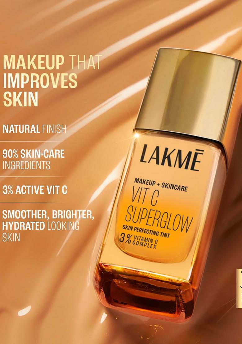 Lakme Makeup Skincare 3 Vit C Superglow Skin Perfecting Tint 25Ml Warm Beige W240