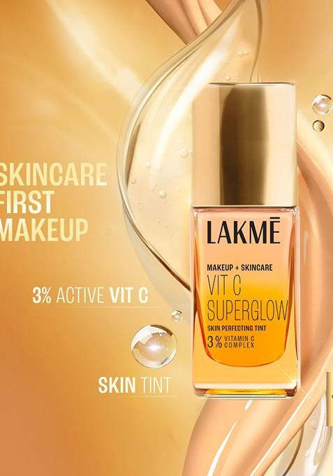 Lakme Makeup Skincare 3 Vit C Superglow Skin Perfecting Tint 25Ml Warm Beige W240