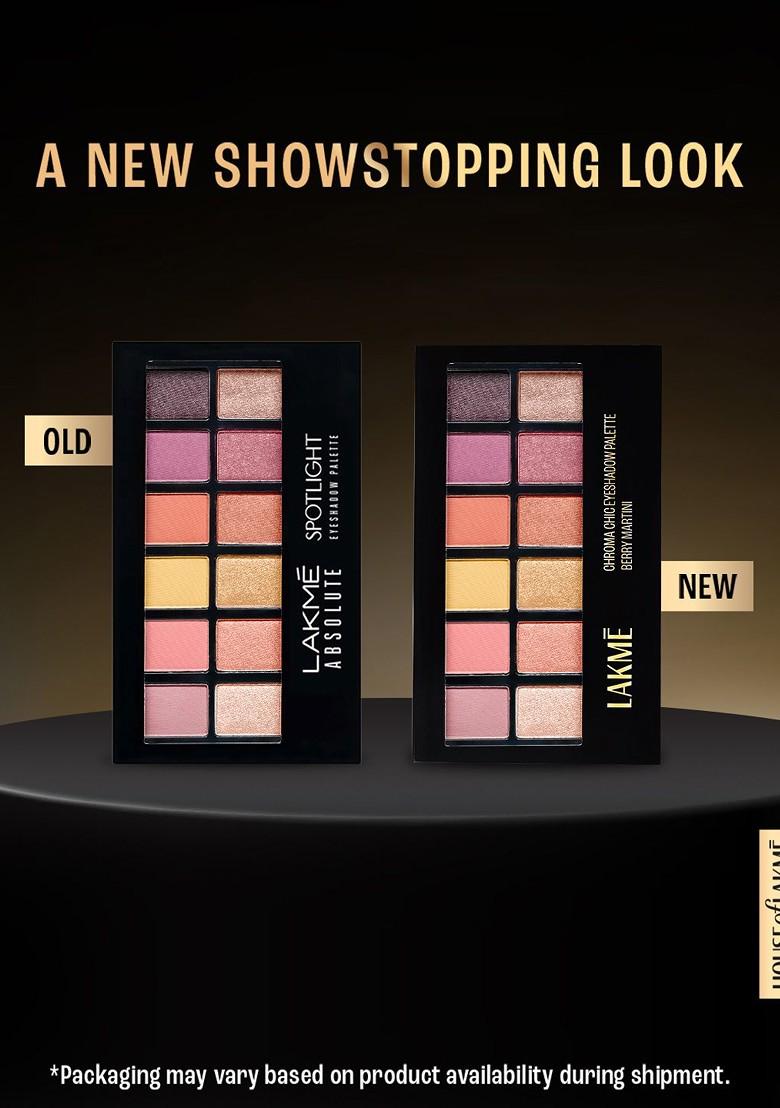 Lakme Glitterati Chroma Chic Eye Shadow Palette For Rich Color Payoff 12G Sundowner