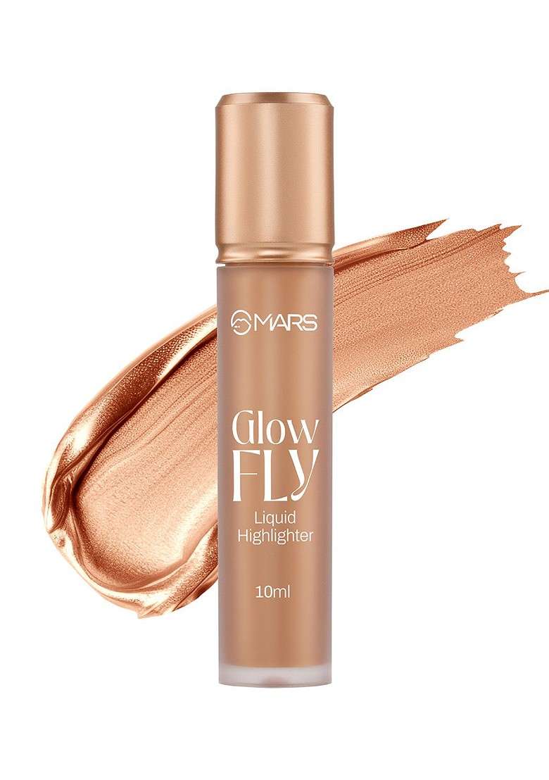 Mars Glow Fly Liquid Highlighter With Sunflower Seed Oil 10 Ml Winged Gold - Indya
