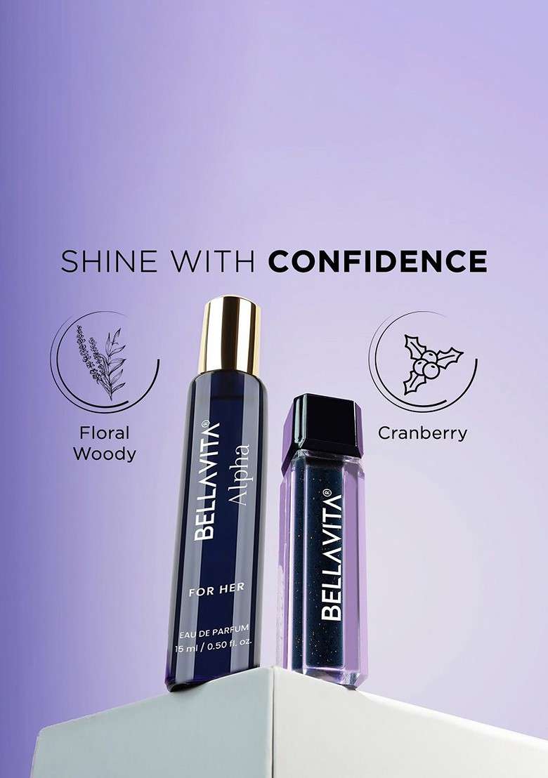 Bella Vita Organic Mood Enhancing Bold Beauty Gift Set Of 2 Perfume 15Ml Lip Gloss 4Ml - Indya