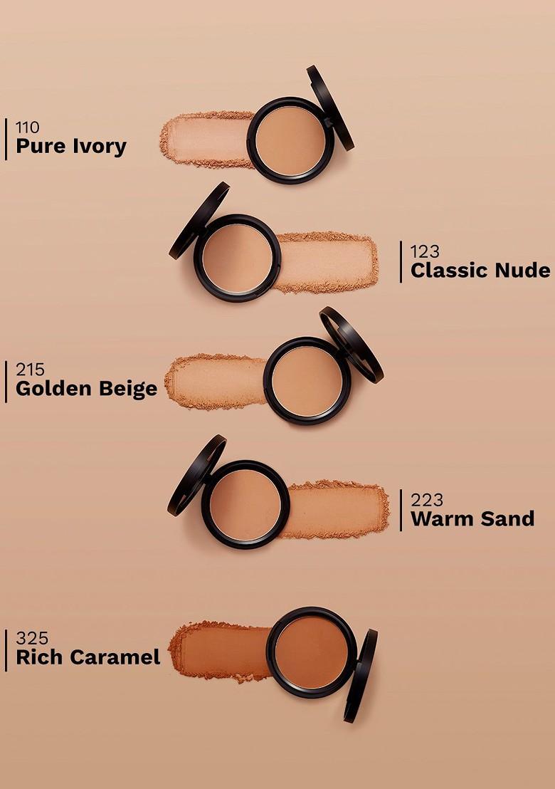 Pilgrim Matte Finish Compact Powder For Radiant Skin 9G Rich Caramel 325