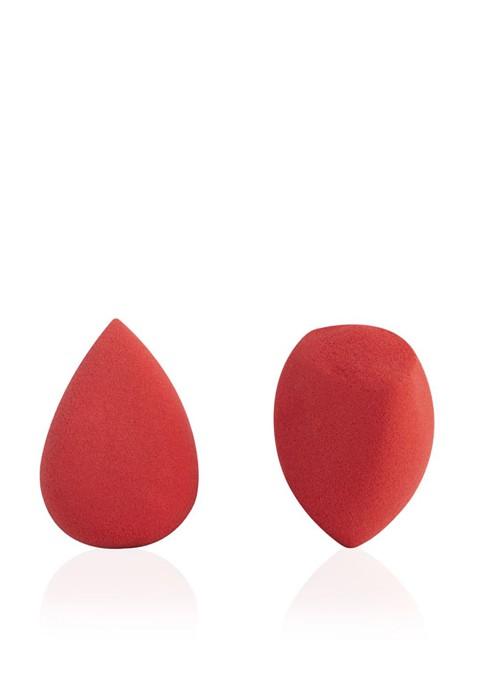Pac Mini Sponge Set Water Drop Olive Cut Red 2 Pc
