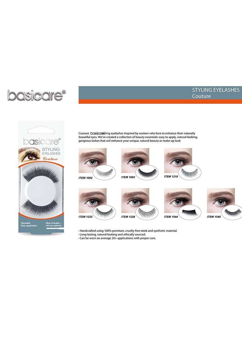 Basicare Styling Eyelashes With Glue And Easy Applicator - Indya