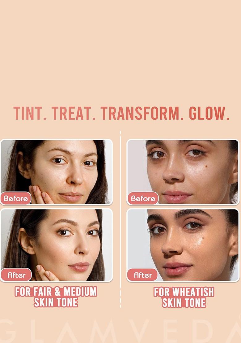 Glamveda Set Of 2 Bb Cream With Spf 50 Fair Warm Skin Tone Shades 30 G Each