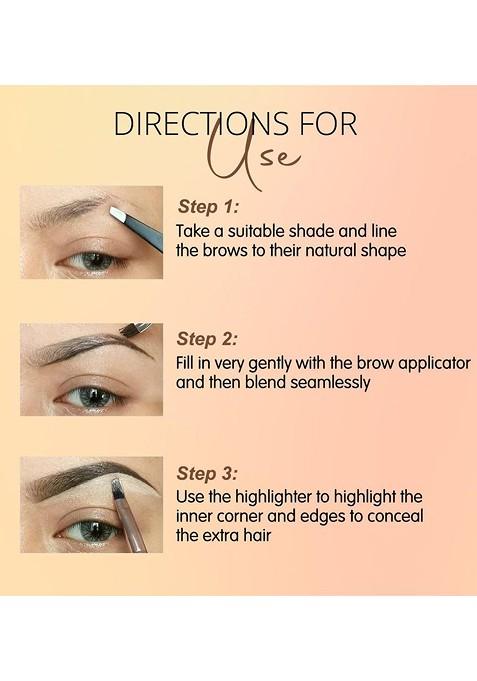 Coloressence Get Set Brow Palette 4 8 G Black Brown Highlighter