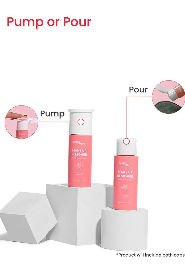 Earth Rhythm Make Up Remover Gentle Micellar Water 50Ml - Indya