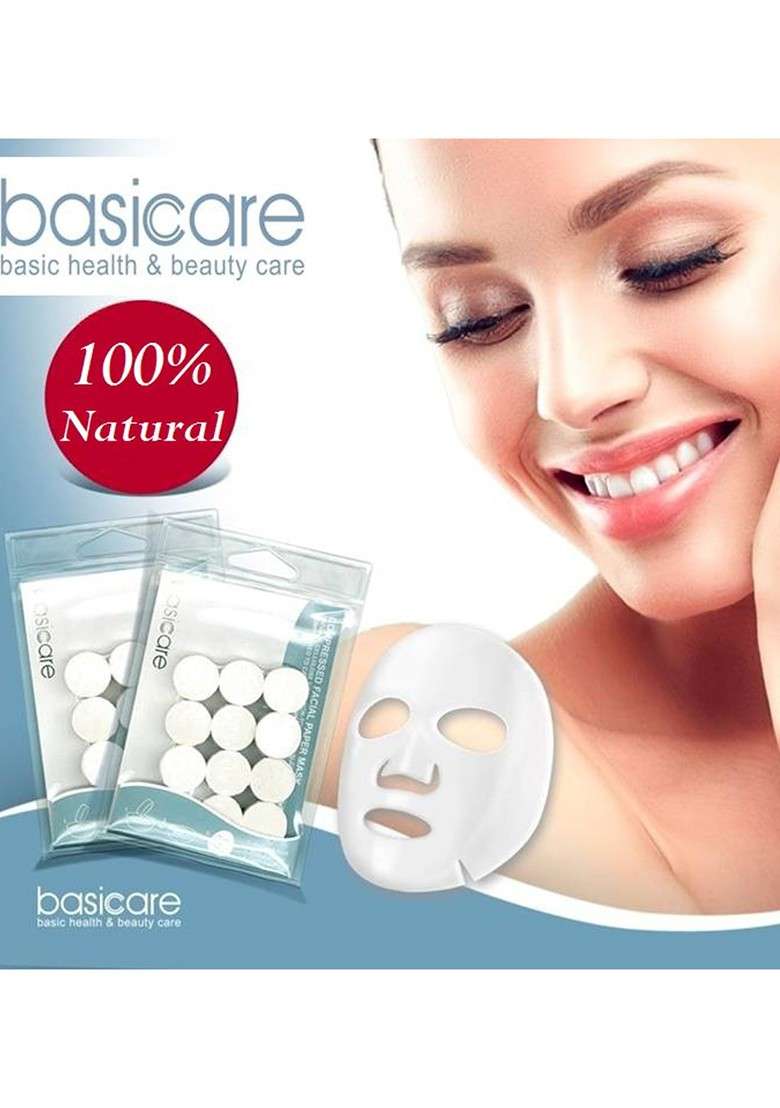 Basicare Compressed Natural Facial Paper Mask - Indya