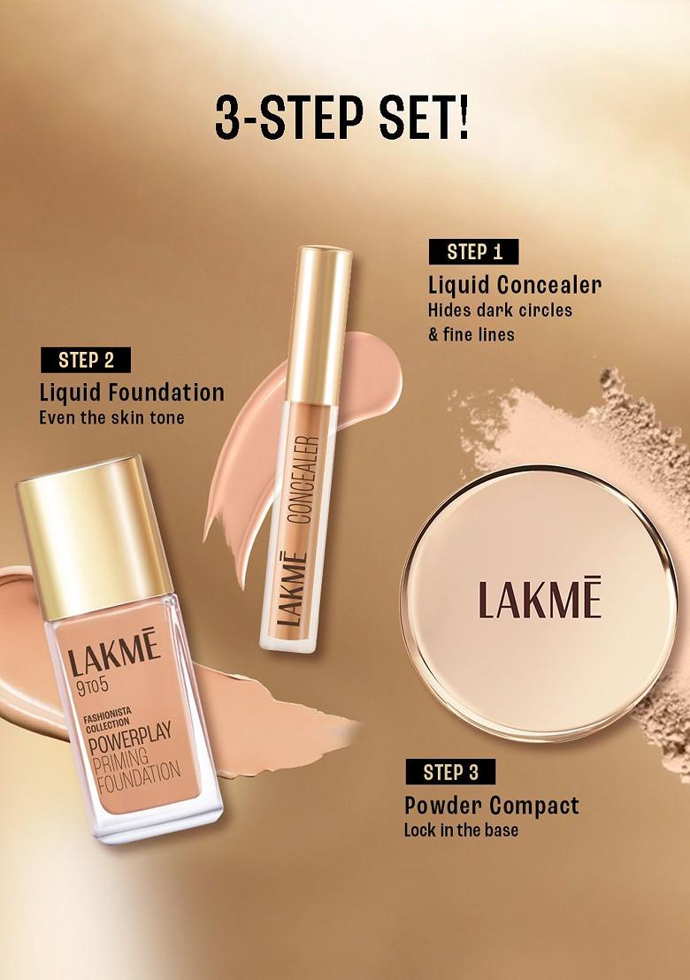 Lakme 9To5 Powerplay Priming Concealer Built In Primer Hydrating 34 Almond 5 4Ml