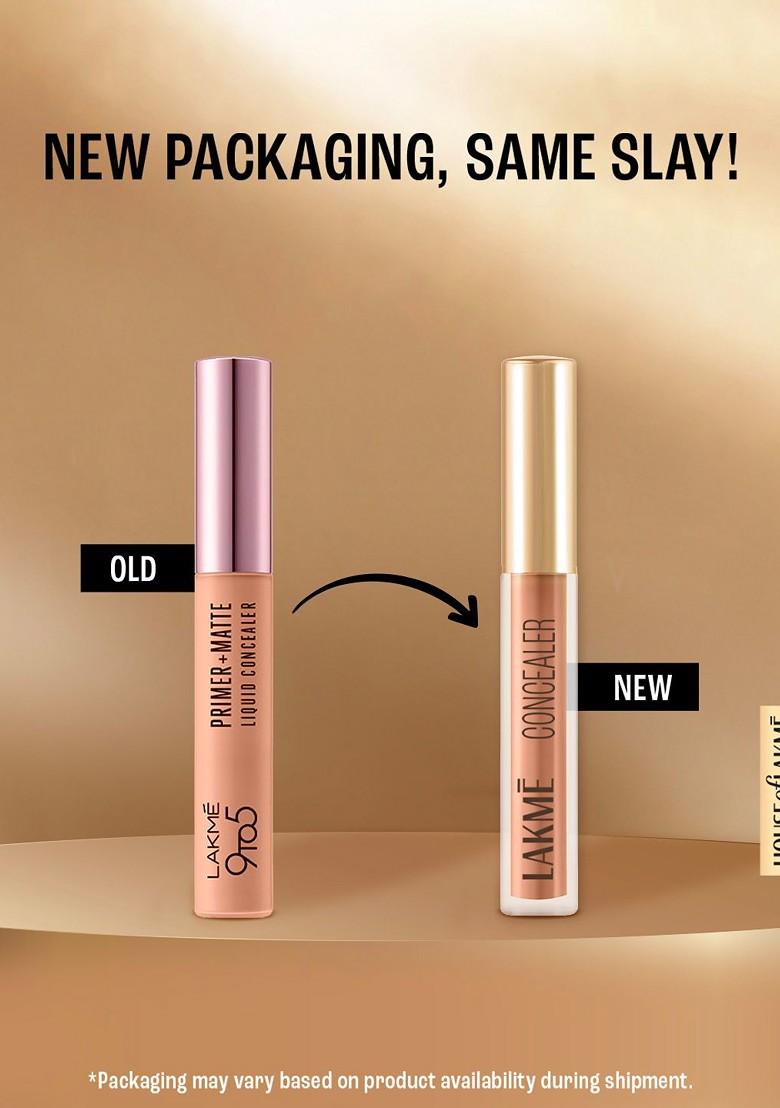Lakme 9To5 Powerplay Priming Concealer Built In Primer Hydrating 34 Almond 5 4Ml