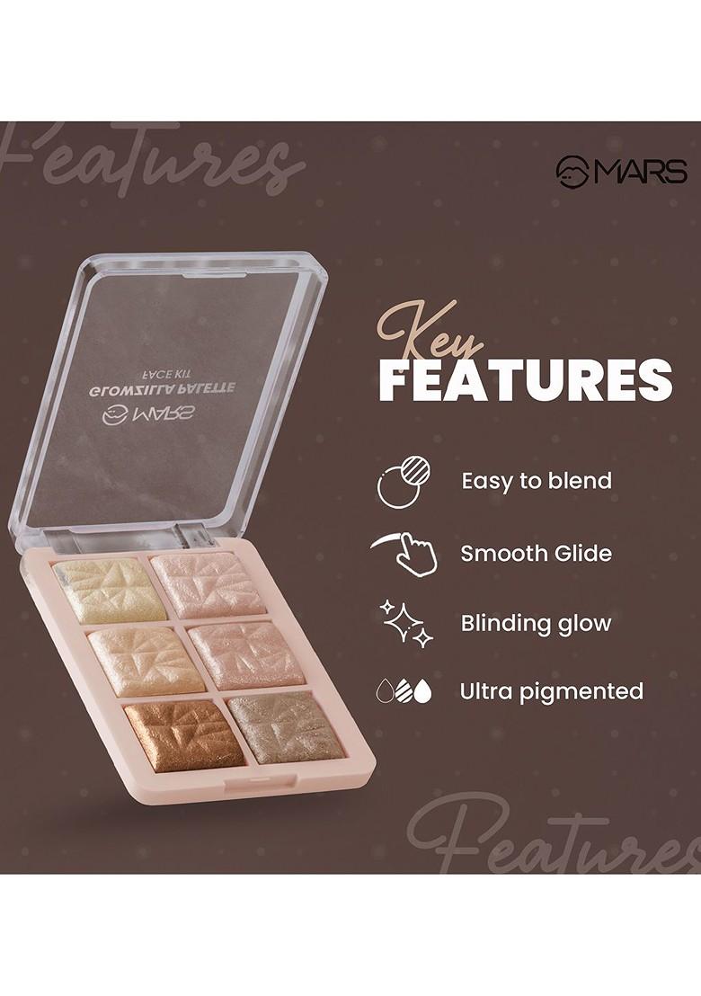 Mars Set Of 2 Illuminating Highlighter Blusher Glowzilla Palette 12G Each Shades 02 03