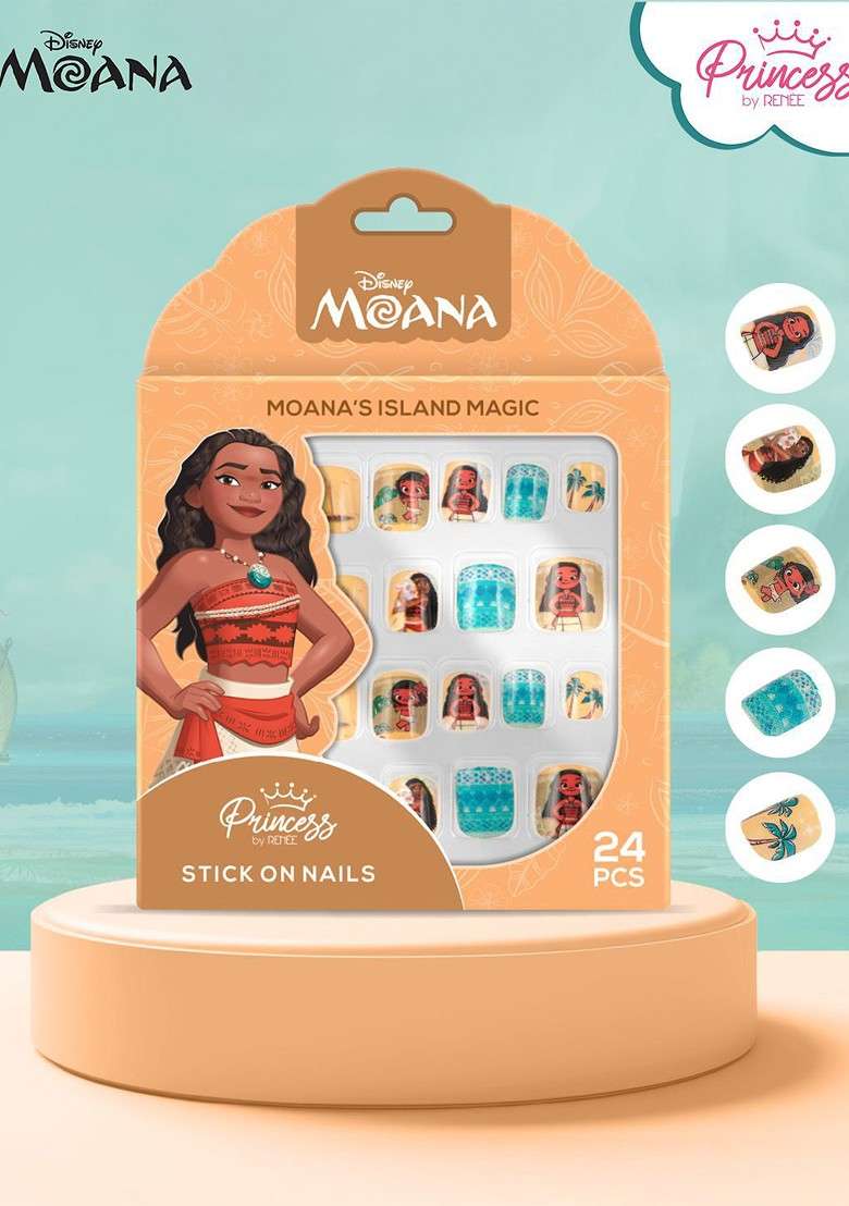 Renee Set Of 3 Beachy Peachy Lip Balm 4 2 G Each Pcs Stick On Nails 24 - Indya