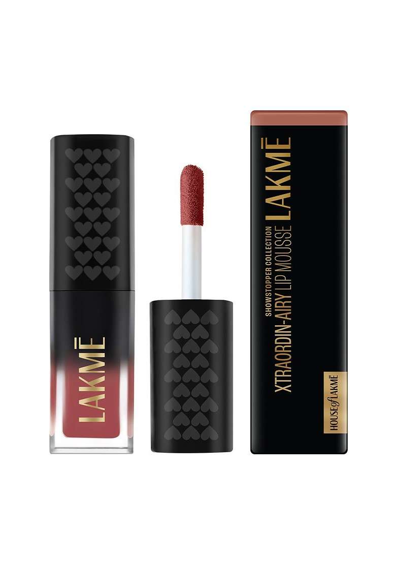 Lakme Xtraordin Airy Lip Mousse Mini With Velvet Matte Finish 1 8G Lets Talk Nude - Indya