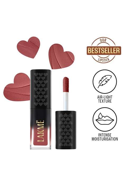 Lakme Xtraordin Airy Lip Mousse Mini With Velvet Matte Finish 1 8G Lets Talk Nude