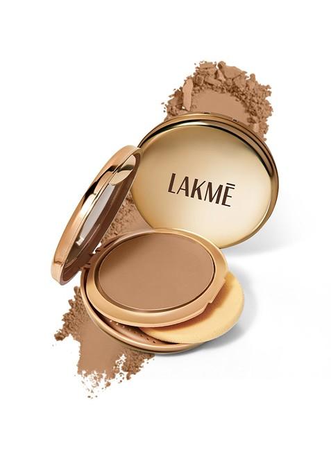 Lakme 9To5 Unreal Dual Cover Pressed Powder 2 In 1 Compact Foundation 9G 34 Almond
