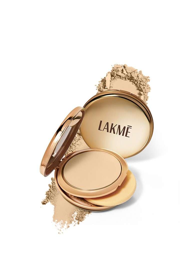 Lakme 9To5 Unreal Dual Cover Pressed Powder 2 In 1 Compact Foundation 9G 10 Ivory - Indya