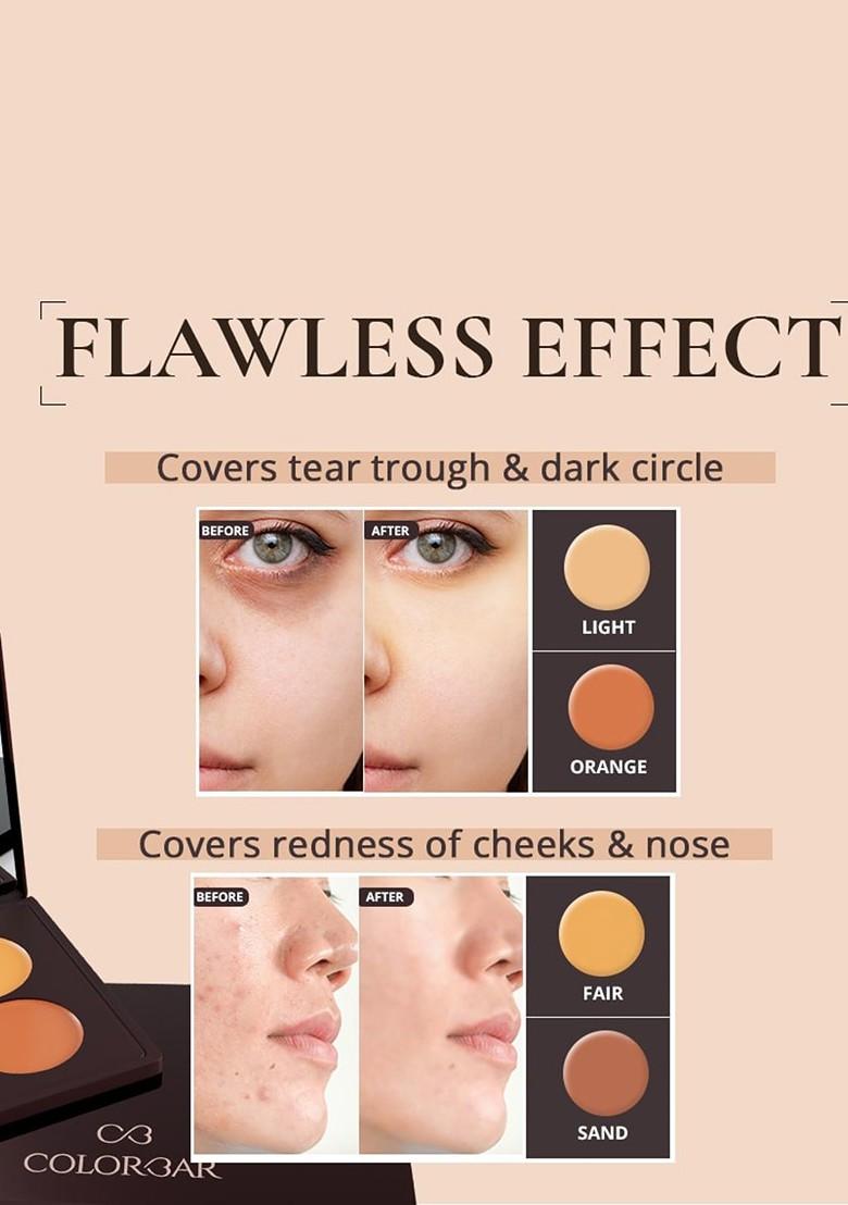 Colorbar 24Hrs Wear Concealer Palette 9 G Light Medium