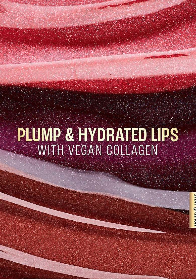 Lakme Glitterati Non Sticky Hydrating Lip Glaze With Vegan Collagen 5Ml Scarlet Spritzer - Indya