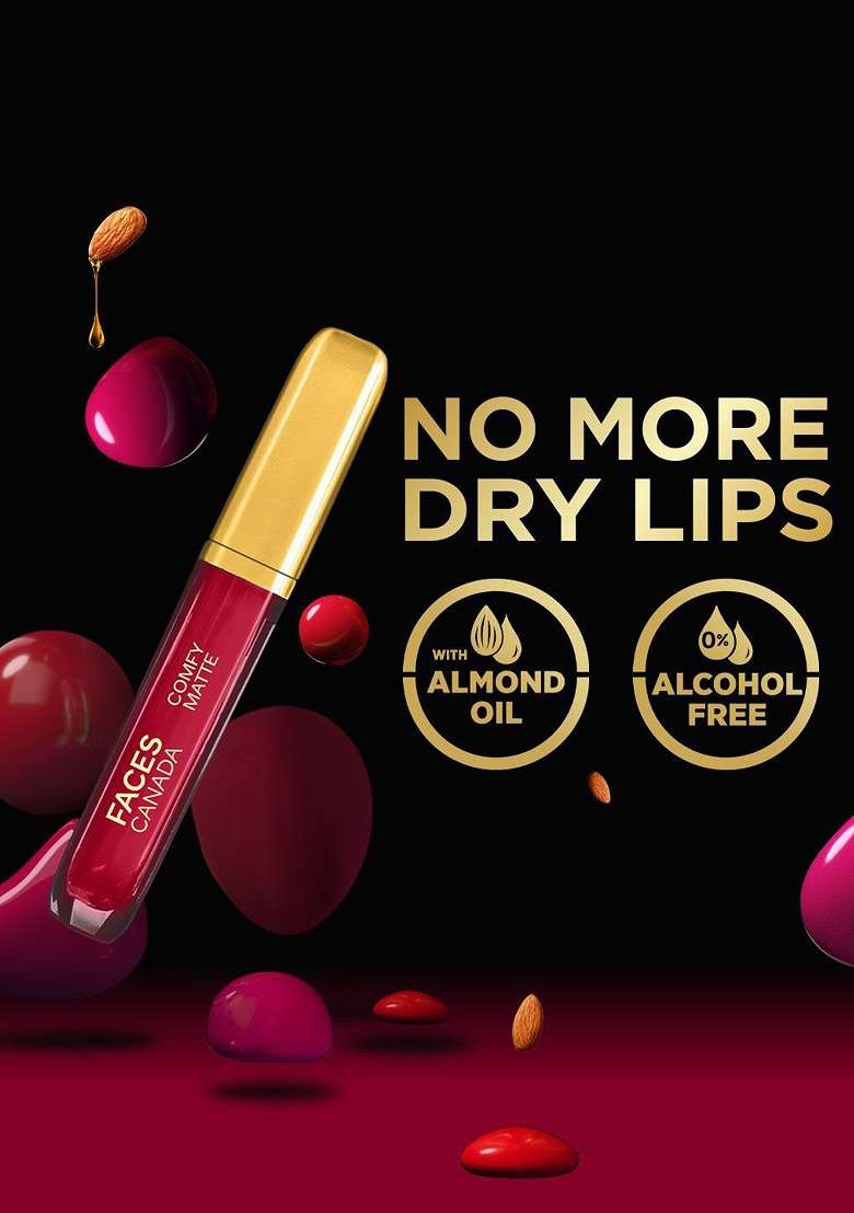 Faces Canada Comfy Matte Transfer Proof Liquid Lipstick 3 8Ml Lowkey Charm 30 - Indya