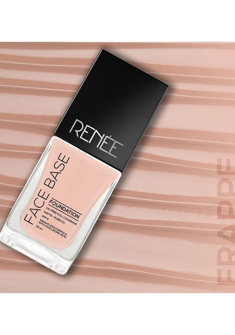 Renee Face Base Spf 8 Oil Free Full Coverage Liquid Foundation 23 Ml Frappe