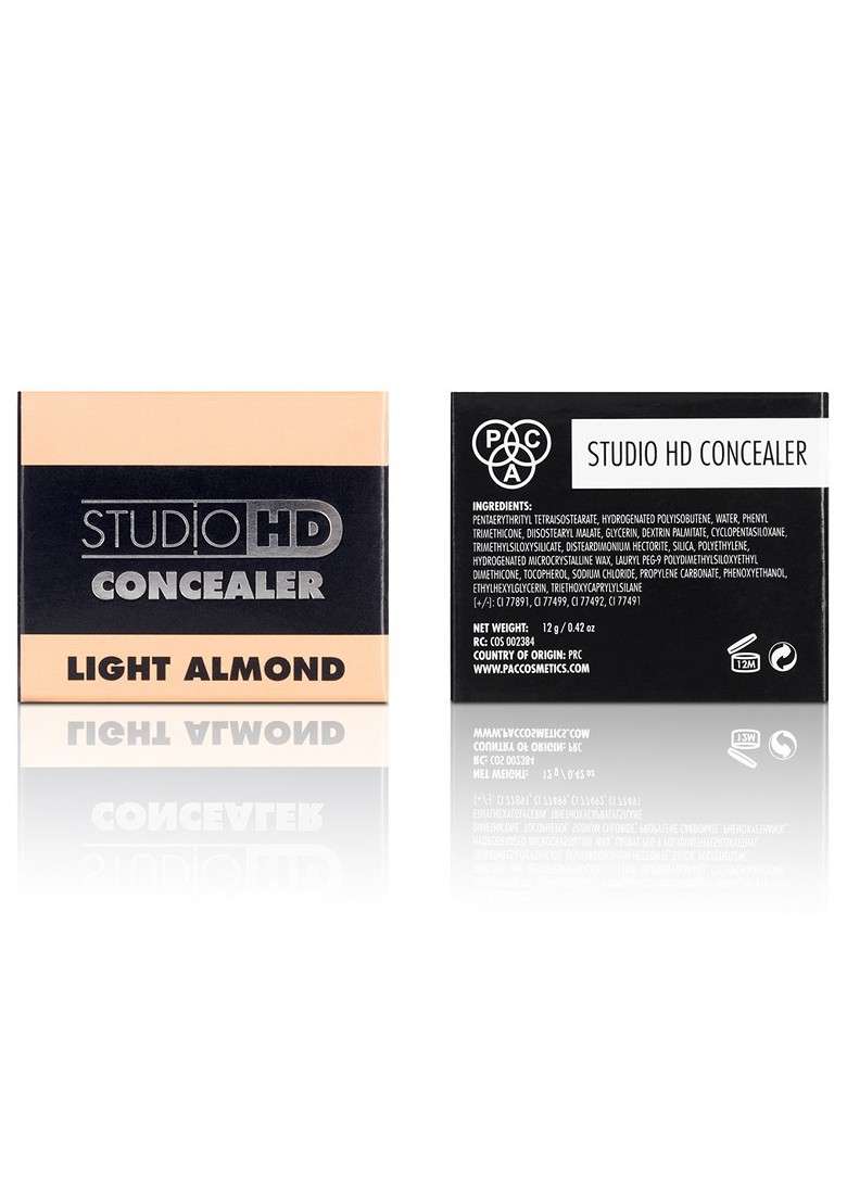 Pac Studio Hd Concealer 12 G Light Almond - Indya