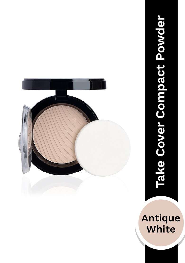 Pac Silky Pay Off Take Cover Compact Powder 7 85 G Antique White 02 - Indya