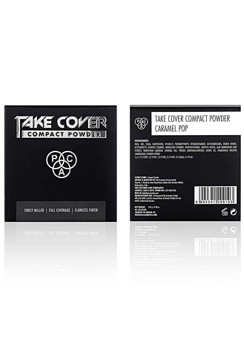 Pac Take Cover Matte Full Coverage Compact Powder Caramel Pop 09