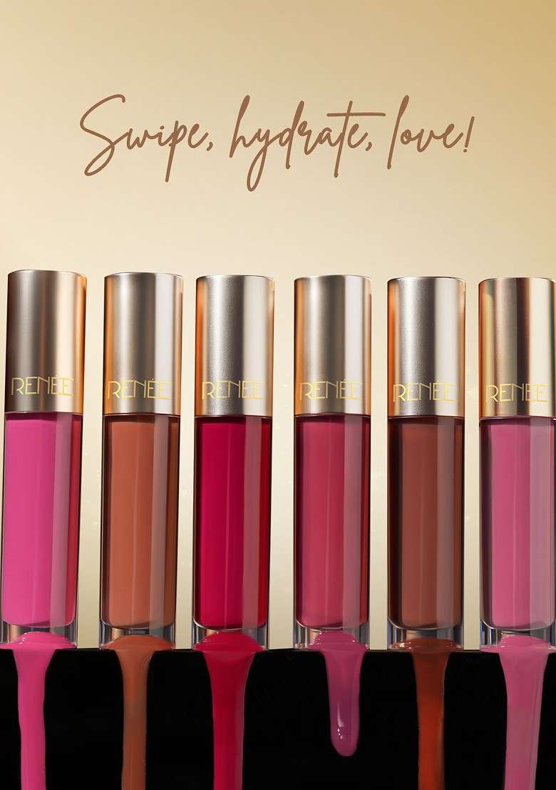 Renee H2O Hydrating Liquid Lipstick 4 Ml Brownbrook - Indya