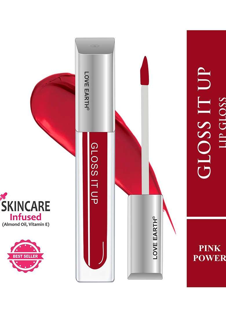 Love Earth Gloss It Up Non Sticky Moisturizing Lip 3 Ml Pink Power 110 - Indya
