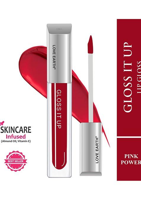Love Earth Gloss It Up Non Sticky Moisturizing Lip 3 Ml Pink Power 110