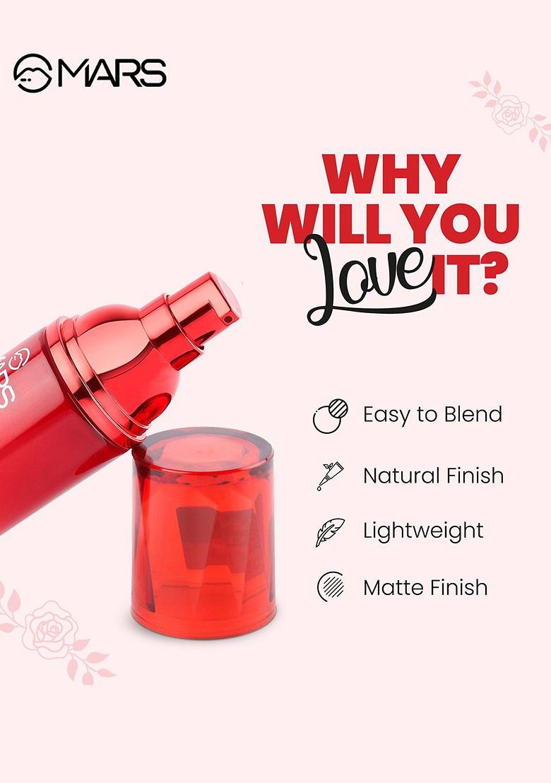 Mars Set Of Matte Mousse Foundation Medium 60 Ml Pore Cure Primer 30