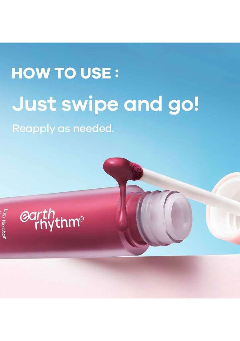 Earth Rhythm Lip Nectar Weightless Never Drying Matte Liquid Lipstick 5Ml Rose - Indya