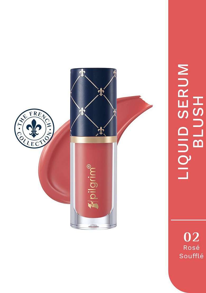 Pilgrim Rosy Delight Liquid Serum Blush 5 G Rose Souffle 02 - Indya