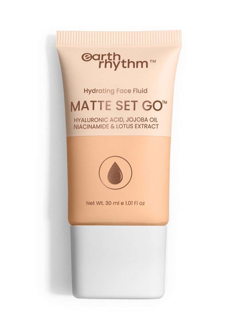 Earth Rhythm Matte Set Go Hydrating Face Fluid Spf 30 Foundation 30Ml Cult Caramel - Indya