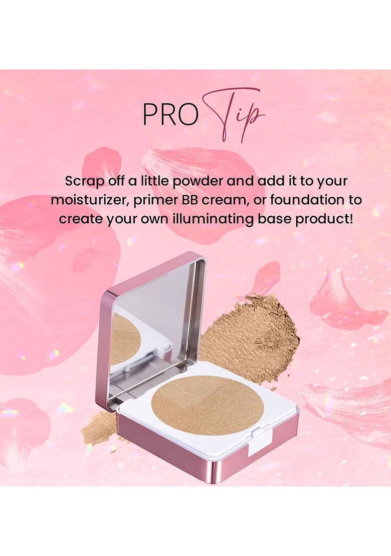 Coloressence Roseate Pro Sheen Chrome Pressed Powder Golden Ash 10G