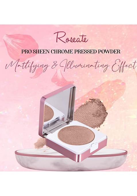 Coloressence Roseate Pro Sheen Chrome Pressed Powder Golden Ash 10G