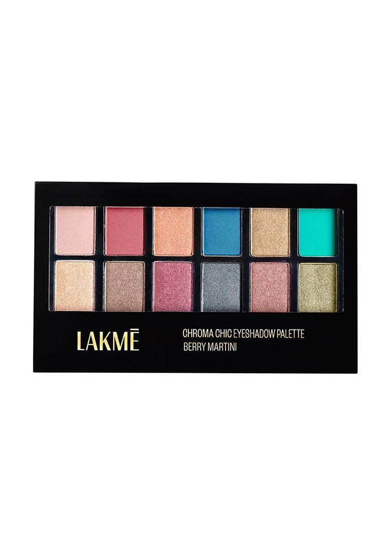 Lakme Glitterati Chroma Chic Eye Shadow Palette For Rich Color Payoff 12G Stilettos