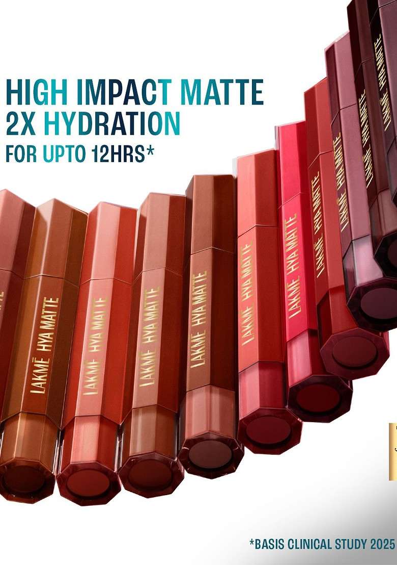 Lakme 9To5 Hya Matte Liquid Lipstick With Hyluronic Acid Vit E 5 3Ml Vacation Nude H01 - Indya