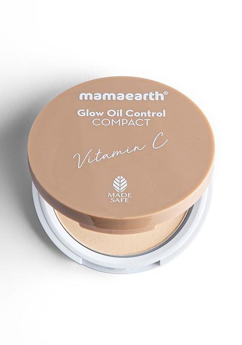 Mamaearth Glow Oil Control Spf 30 Compact With Vitamin C Turmeric 9G Creme 02