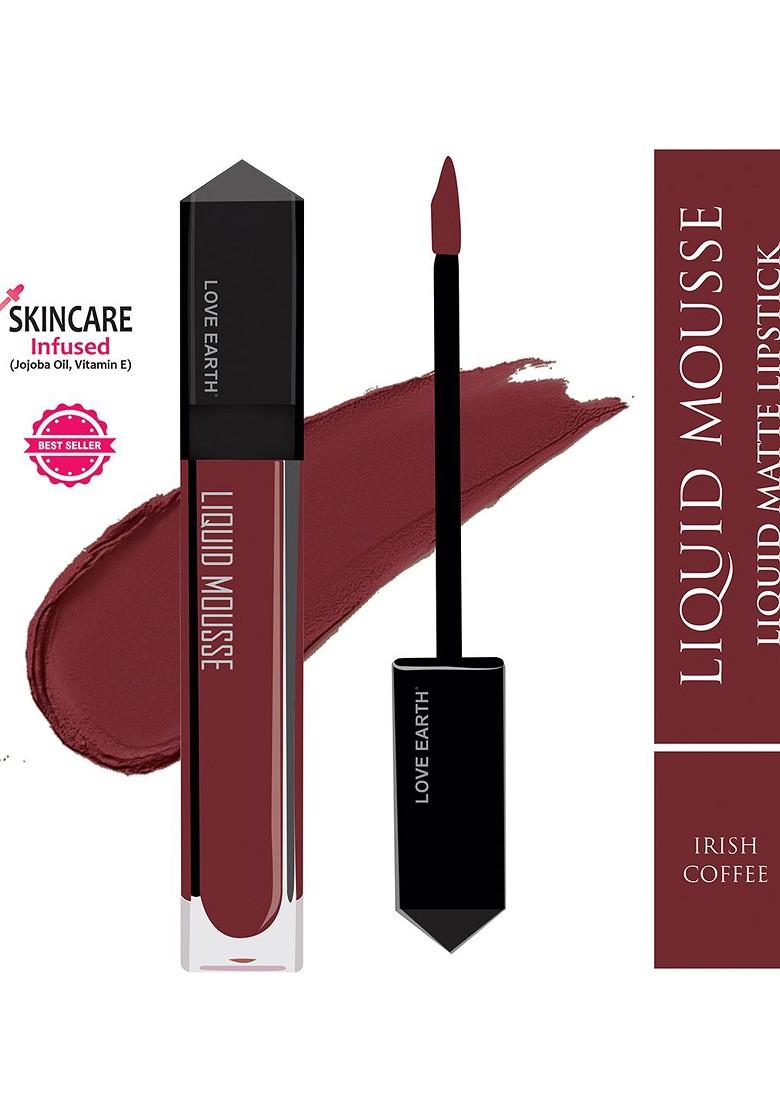 Love Earth Lightweight Matte Liquid Mousse Lipstick 6Ml Irish Coffee