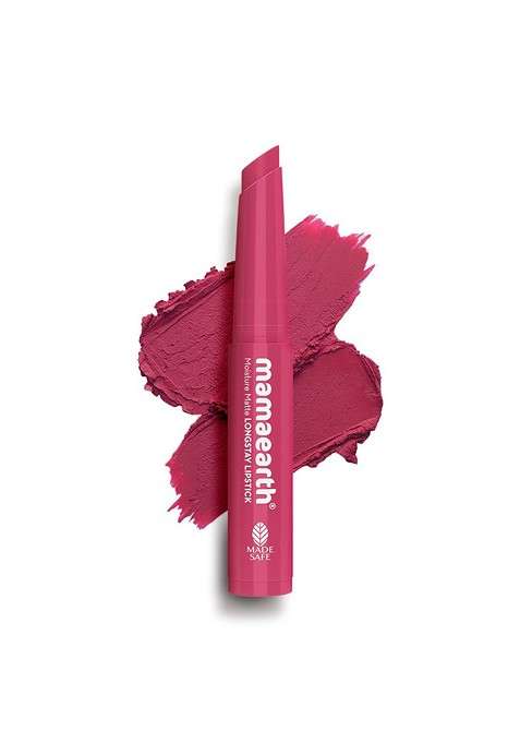 Mamaearth Moisture Matte 12 Hour Long Stay Mini Lipstick 0 7 G 03 Candyfloss Pink