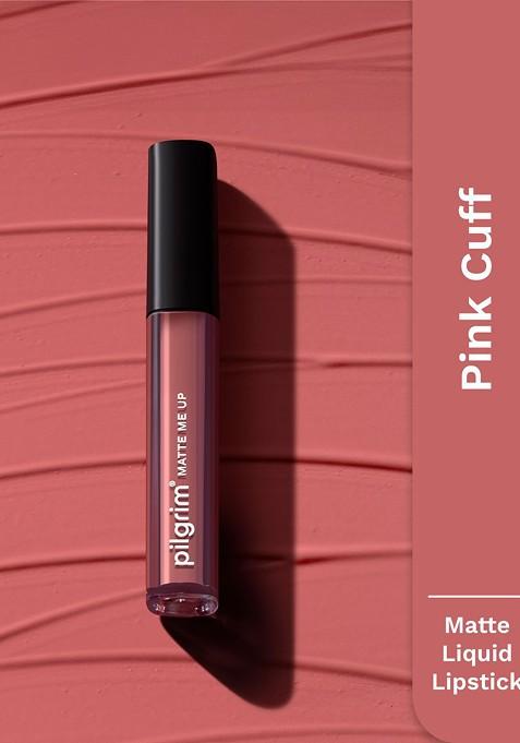 Pilgrim Matte Me Up Liquid Long Lasting Non Drying Lipstick 3 Ml Pink Cuff 23