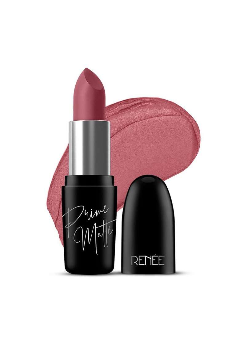 Renee Prime Matte Hd Lipstick With Shea Butter Almond Jojoba Oils 4 5G Vintage Rose 01 - Indya