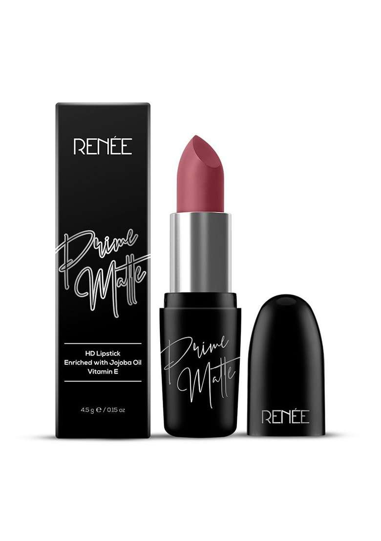 Renee Prime Matte Hd Lipstick With Shea Butter Almond Jojoba Oils 4 5G Vintage Rose 01 - Indya